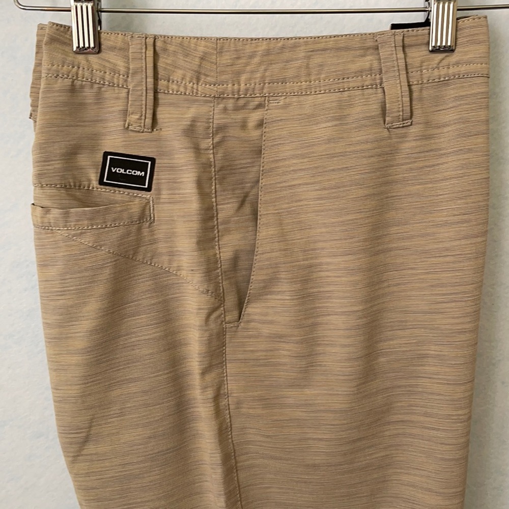 Volcom Khaki Multi-Color Textured Hybrid Shorts - image 2